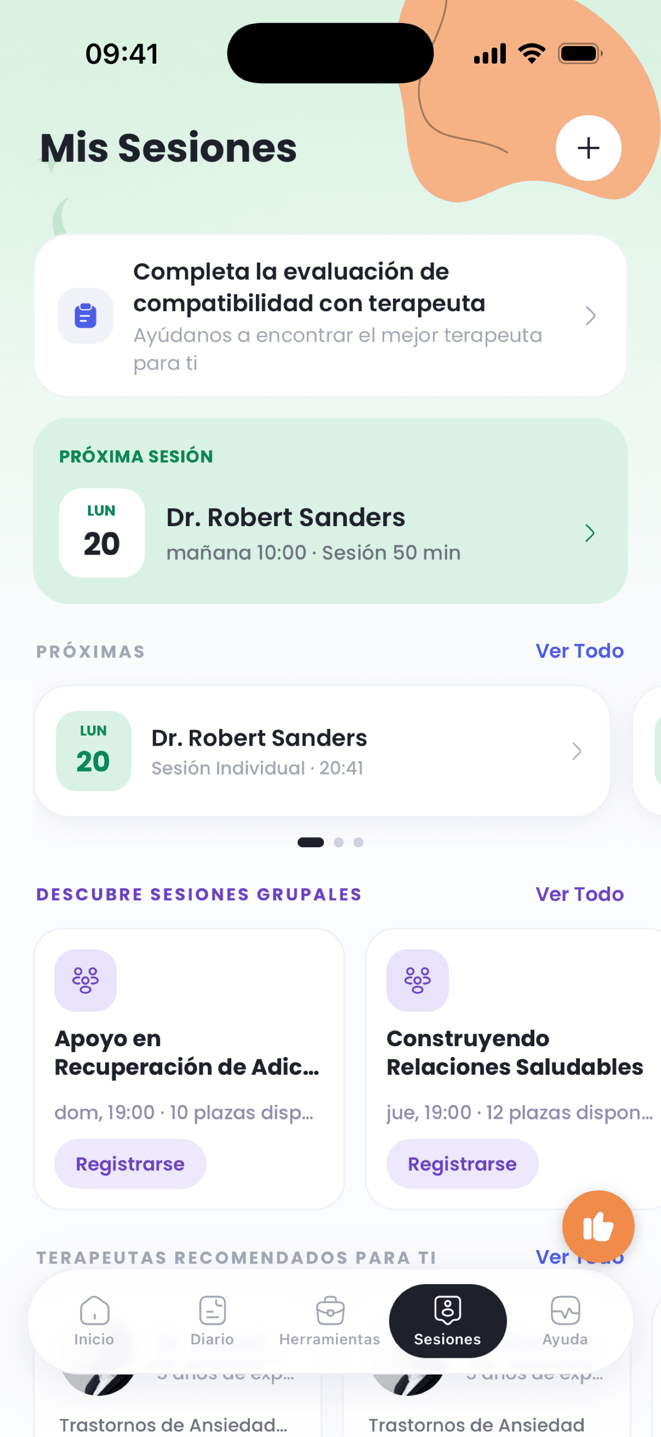 Apoyo emocional diario en tu app